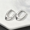 U-Shaped Brass Hoop Earrings EJEW-D320-14P-3