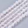 Natural White Agate Round Beads Strand X-G-L084-4mm-14-1