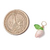 12Pcs 4 Styles Natural Sea Shell Copper Wire Wrapped Pendants PALLOY-JF03610-3