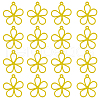 SUNNYCLUE 50Pcs Hollow Spray Painted Alloy Pendants FIND-SC0012-27A-1