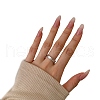 Rhodium Plated 925 Sterling Silver Micro Pave Cubic Zirconia Finger Rings for Women RJEW-K253-16MP-2