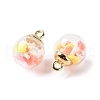 Glass Pendants FIND-Z083-01C-2