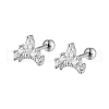 Vintage Crown Cubic Zirconia Stud Earrings YB5527-2-2