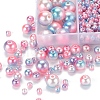 497Pcs 5 Style Rainbow ABS Plastic Imitation Pearl Beads OACR-YW0001-07A-6