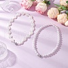 ABS Plastic Imitation Pearl & Alloy Magnetic Clasps Curtain Tiebacks HJEW-JM03410-1