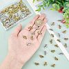 SUPERFINDINGS 100Pcs 2 Colors Alloy Tube Bails KK-FH0004-52-3