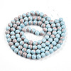 Baking Painted Glass Beads Strands DGLA-N012-8mm-06-2