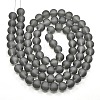 Transparent Glass Bead Strands GLAA-S031-12mm-12-2