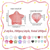 ARRICRAFT 200Pcs 2 Styles Transparent Glass Beads GLAA-AR0001-72-2