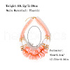 Fashionable Resin Nuggets Graduated Beaded Double Chain Necklaces for Women FS-WGDCFF5-01-4