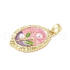 Brass Enamel Pendants KK-D358-01D-G-2