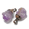 Natural Amethyst Pendants G-M405-03R-2