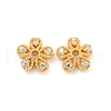 925 Sterling Silver Micro Pave Cubic Zirconia Bead Caps STER-U002-12G-1