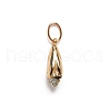 Ion Plating(IP) Brass Micro Pave Cubic Zirconia Pendants PW-WG53304-03-1