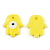 Opaque Handmade Lampwork Pendants LAMP-T011-15-B05-1
