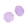 Frosted Transparent Acrylic Beads OACR-P029-03B-04-2