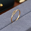 Hollow Moon Phase 304 Stainless Steel Finger Rings FS-WG454BE-06-1