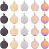 Unicraftale PVD Vacuum Plating 304 Stainless Steel Charms STAS-UN0017-15-1