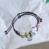 Ceramic Beads Braided Bead Bracelets FS-WG18053-07-1