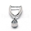 Anti-Tarnish Rhodium Plated 925 Sterling Silver Ice Pick & Pinch Bails STER-A006-332P-1