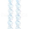 Transparent Glass Enamel Beads Strands GLAA-B021-06J-1