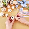 Natural Wooden Round Ball WOOD-PH0001-17-WH-2