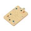 304 Stainless Steel Rhinestones Pendants STAS-D306-01G-I-2
