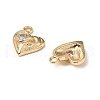 Brass Micro Pave Cubic Zirconia Pendants KK-A259-19G-1