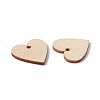 Unfinished Natural Poplar Wood Pendants WOOD-E010-08-2