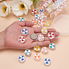 Craftdady 60Pcs 6 Colors Transparent Enamel Acrylic Beads TACR-CD0001-08-4