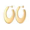 Oval 304 Stainless Steel Stud Earrings EJEW-A125-26G-4