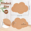 Cloud Wall Mounted Brooch Jewelry Display Cork Tray AJEW-WH0433-01H-2