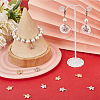Beebeecraft 12Pcs 2 Styles Rack Plating Brass Cubic Zirconia Charms ZIRC-BBC0002-73-4