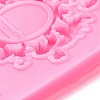 Retro Embossed Lacy Oval Fondant Molds DIY-E054-06-3