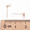 925 Sterling Silver Ear Stud Findings STER-K167-042A-RG-3