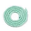 Opaque Solid Color Glass Beads Strands EGLA-T021-02D-2