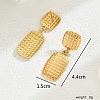 Gorgeous Vintage Stainless Steel Gold Plated Irregular Metal Texture Heart Exaggerated Lady Earrings RH6576-4-1