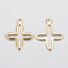201 Stainless Steel Tiny Cross Charms X-STAS-H436-42-2