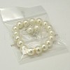 Valentines Gift for Girlfriend Glass Pearl Jewelry Sets Earrings & Bracelets SJEW-JS00265-02-2