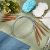 CHGCRAFT 5Pcs 5 Style Bamboo Circular Knitting Needles DIY-CA0001-01-4