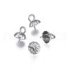 Non-Tarnish 304 Stainless Steel Cup Peg Bails Pendants STAS-S057-56-1