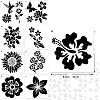 16Pcs PET Plastic Drawing Painting Stencils Templates PW-WG345F0-01-5