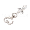 Angel Glass Pendant Decorations HJEW-JM02569-01-4