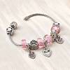 Alloy Enamel European Beads Charm Bracelets BJEW-F495-14P-4