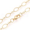 Brass Cable Chains Necklace Making MAK-S072-16B-G-2