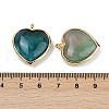 Natural Green Fluorite Pendants G-K347-10G-06-3