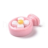 Cute Opaque Resin Cabochons RESI-L037-08-4