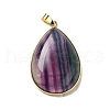 Natural Fluorite Pendants G-H285-04G-2