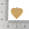 Ion Plating(IP) 304 Stainless Steel Charms STAS-U019-22G-3