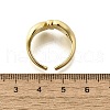 Brass Cuff Rings for Women RJEW-G347-07G-5